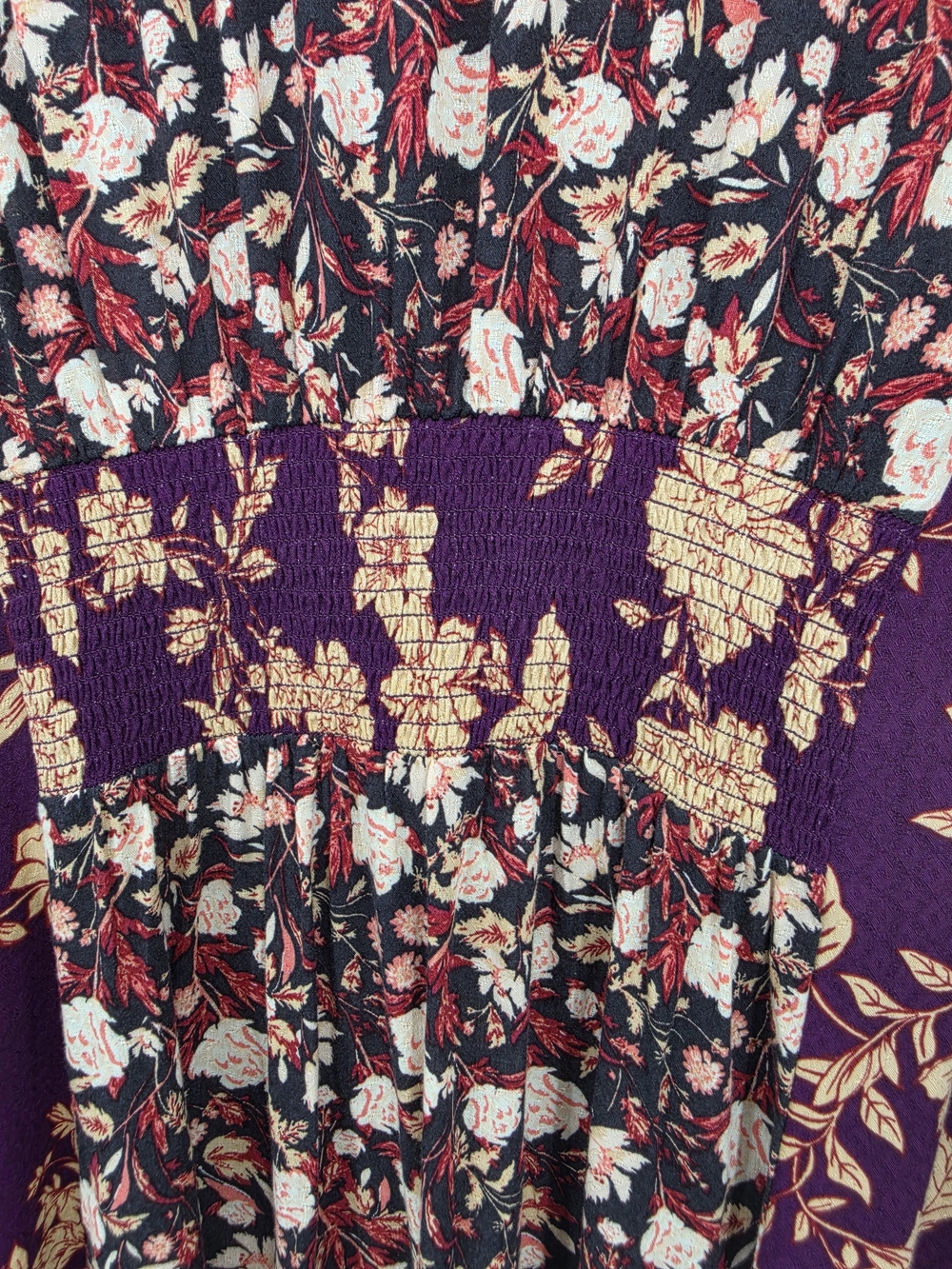 FREE PEOPLE Odette Floral Long Sleeve Tunic Mino Dress New Large - Picture 9 of 11